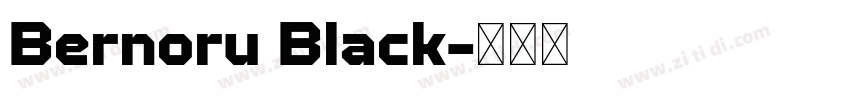 Bernoru Black字体转换